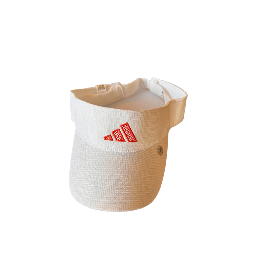 Visière Adidas Blanche et rouge