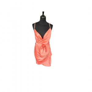 Robe en satin orange