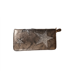 Portefeuille noir et argent