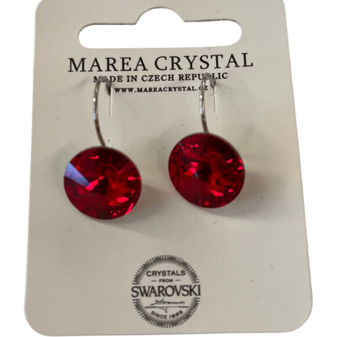 Boucles d’oreilles en cristaux Rond - Swarovski Boucles d’oreilles en cristaux Rond - Swarovski